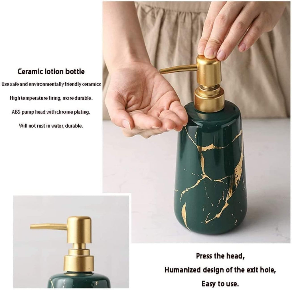 Vanity Bathroom Decor, Bathroom Accessory Set Modern Design Pieces Ceramic Light Luxury Bath Accessories Bath Set for Bathroom Housewarming Gift(F)