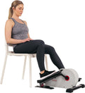 Sunny Health & Fitness Under Desk Pedal Elliptical Machine, Adjustable Resistance Leg Exerciser Office Home Workout While Sitting for Seniors