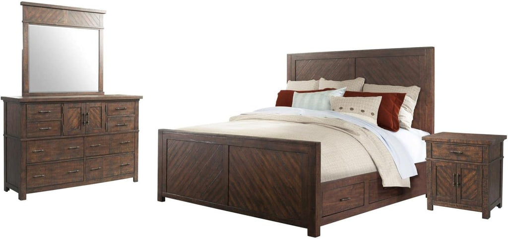 Picket House Furnishings Dex 4 Piece King Platform Storage Bedroom Set