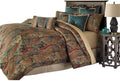 Michael Amini BCS-KS10-SEVILE-HNY 10 Piece Seville Comforter Set, King, Honey