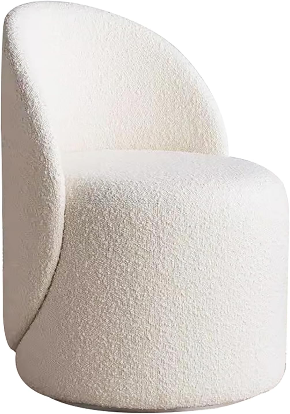 Velvet Vanity Stool Chair with Back,Round Makeup Stool for Vanity Desk,Wood Base,Cute Vanity Bench Seat Accent Stool for Bathroom,Bedroom,Living Room