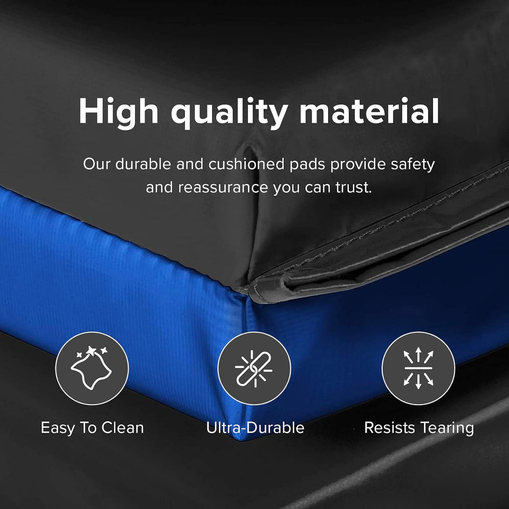 We Sell Mats - 4 ft x 8 ft x 2 in Premium Personal Fitness & Exercise Mat for Home Workout - Lightweight and Folds for Carrying – All Purpose Home Gym Mat – Thick Mat for Yoga, Pilates, Stretches