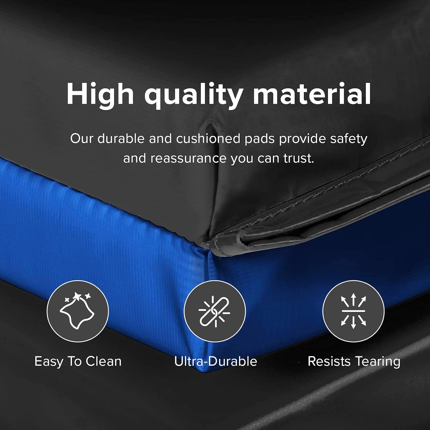 We Sell Mats - 4 ft x 8 ft x 2 in Premium Personal Fitness & Exercise Mat for Home Workout - Lightweight and Folds for Carrying – All Purpose Home Gym Mat – Thick Mat for Yoga, Pilates, Stretches