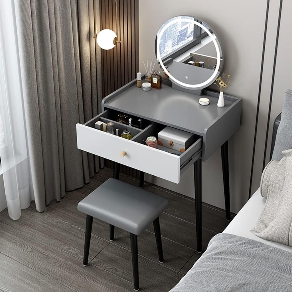 Vanity Benches Vanity Table Set Dresser with Drawers Bedroom Modern Dresser Ladies Fashion Makeup Table Dresser Storage Cabinet (Color : A)
