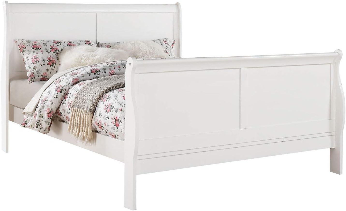 ACME Furniture Louis Philippe III Eastern King Bed, White