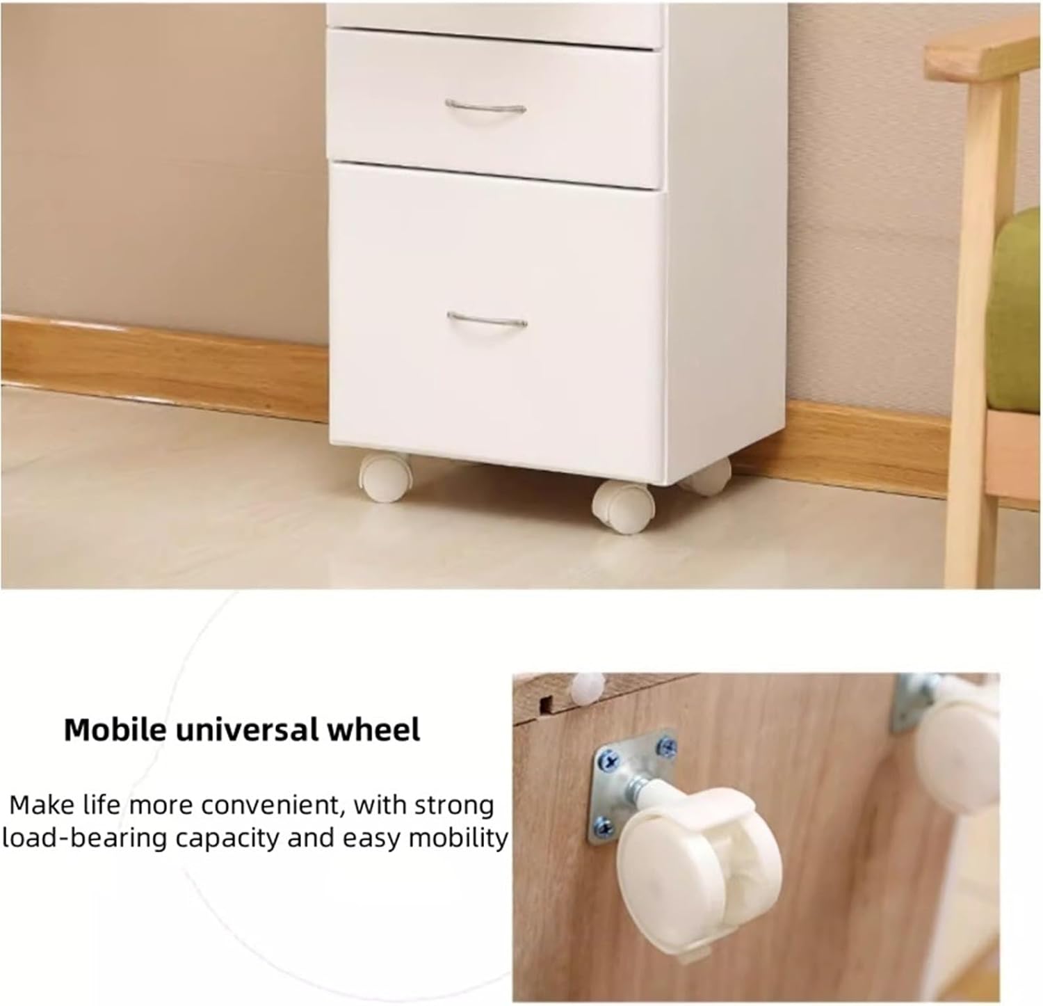 Moveable Vanity Desk with Mirror for Small Spaces Bathroom Storage Cabinet Wood Makeup Dressing Table with Drawers for Bedroom Small Corner Floor Cabinet,Ideal for Home