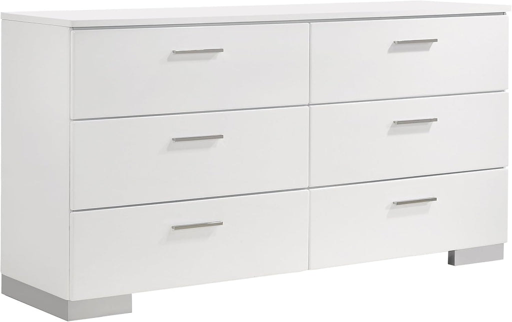 GOWE Fillmore White 4-Piece Eastern King Bedroom Set