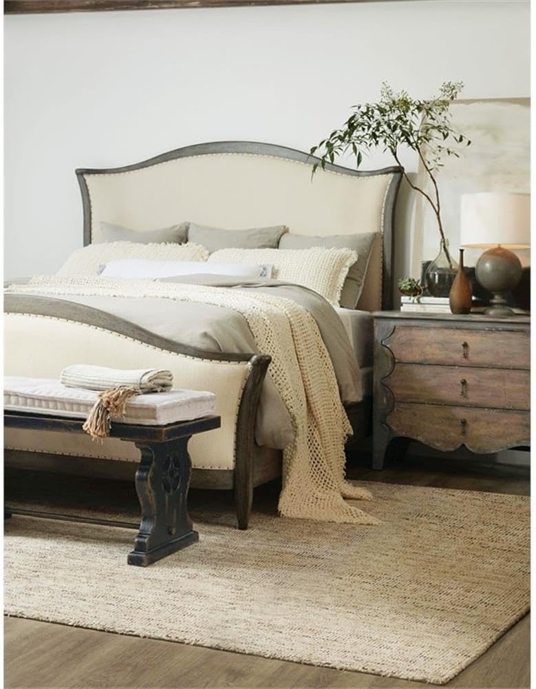Hooker Furniture Ciao Bella Cal King Upholstered Bed- Speckled Gray