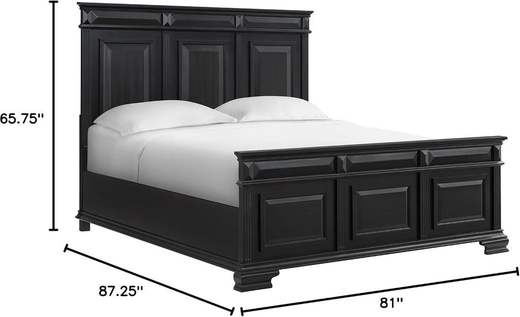Picket House Furnishings Sumner King Panel 3PC Bedroom Set in Black
