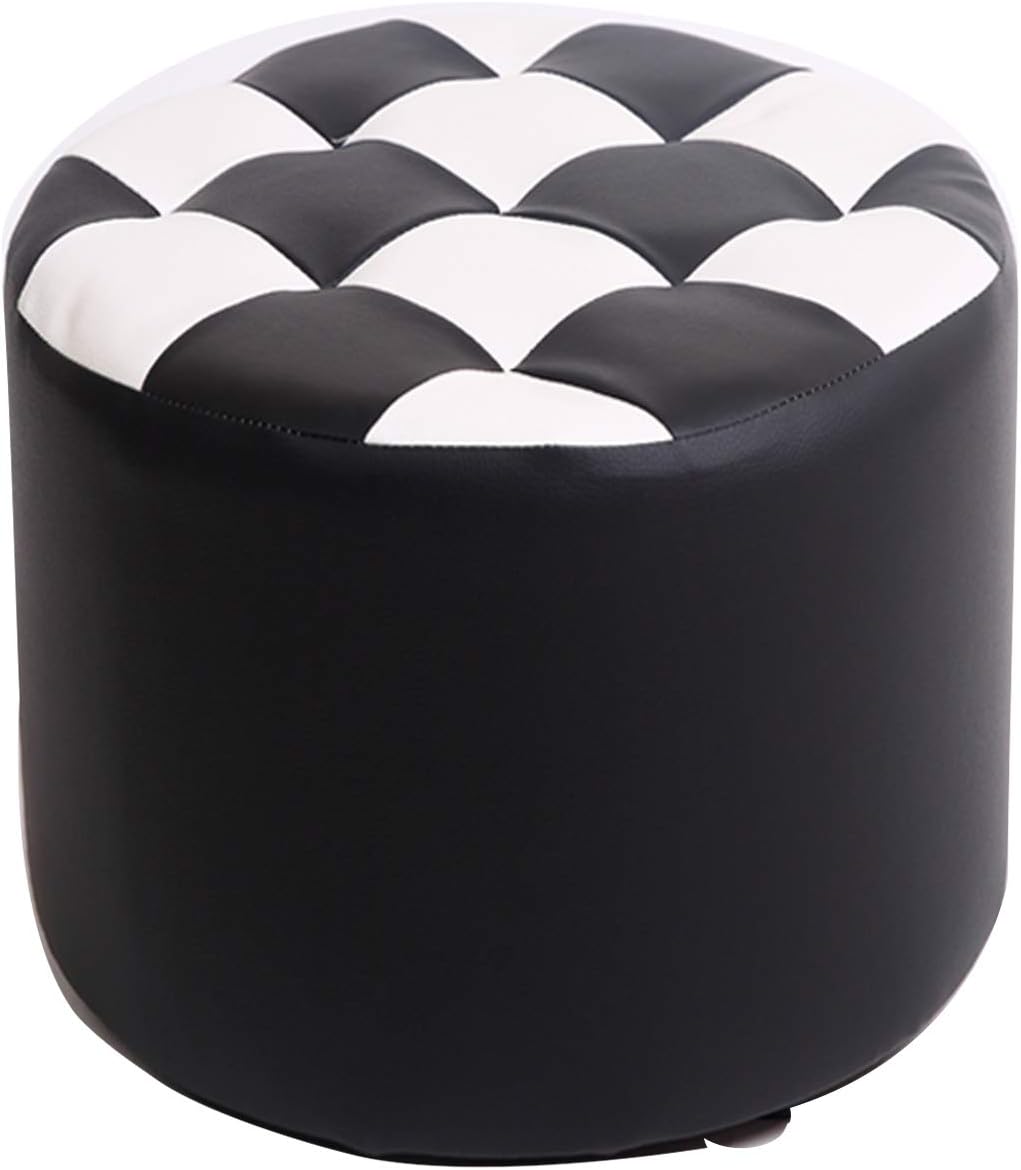 BTZHY Vanity Chair,Makeup Dressing Stool,Round Upholstered Footstool,Shoe Bench Vanity Stool Cushioned Chair Piano Seat n Functional Stool Sofa Stool
