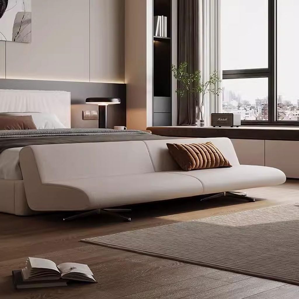 Bedroom End of Bed Bench Italian Light Luxury Bedroom Bedside Stool Sofa Home Stylish Simple Shoe Bench Ottoman Foot Rest Couch Long Bench(B,180X55X50CM)
