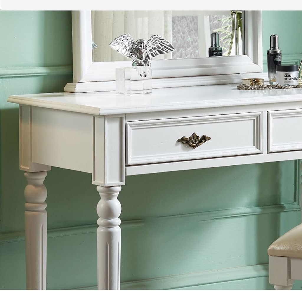 Vanity Benches Vanity Table Set Bedroom Minimalist Makeup Desk with Two Storage Cabinets Table Modern Women Dresser Table (Color : A)