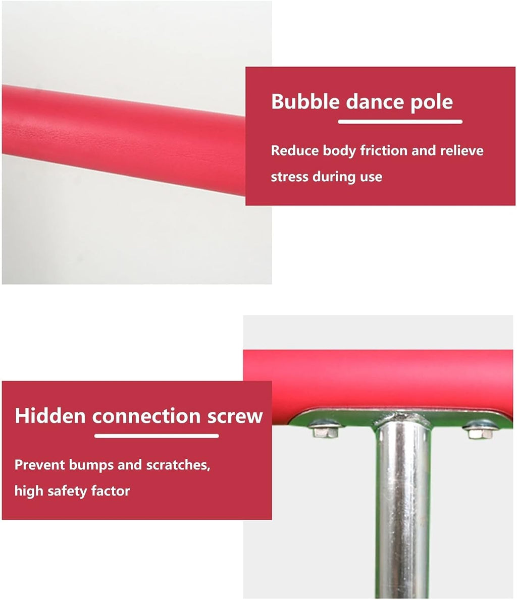 Ballet Barre,Portable Freestanding Mobile Fitness Practise Dance Bar with Non-Slip Base, Dancing Stretching Ballet Poles for Home