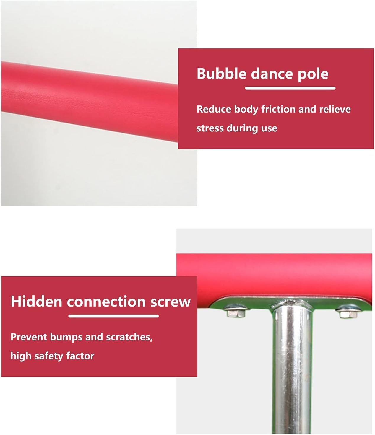 Ballet Barre,Portable Freestanding Mobile Fitness Practise Dance Bar with Non-Slip Base, Dancing Stretching Ballet Poles for Home
