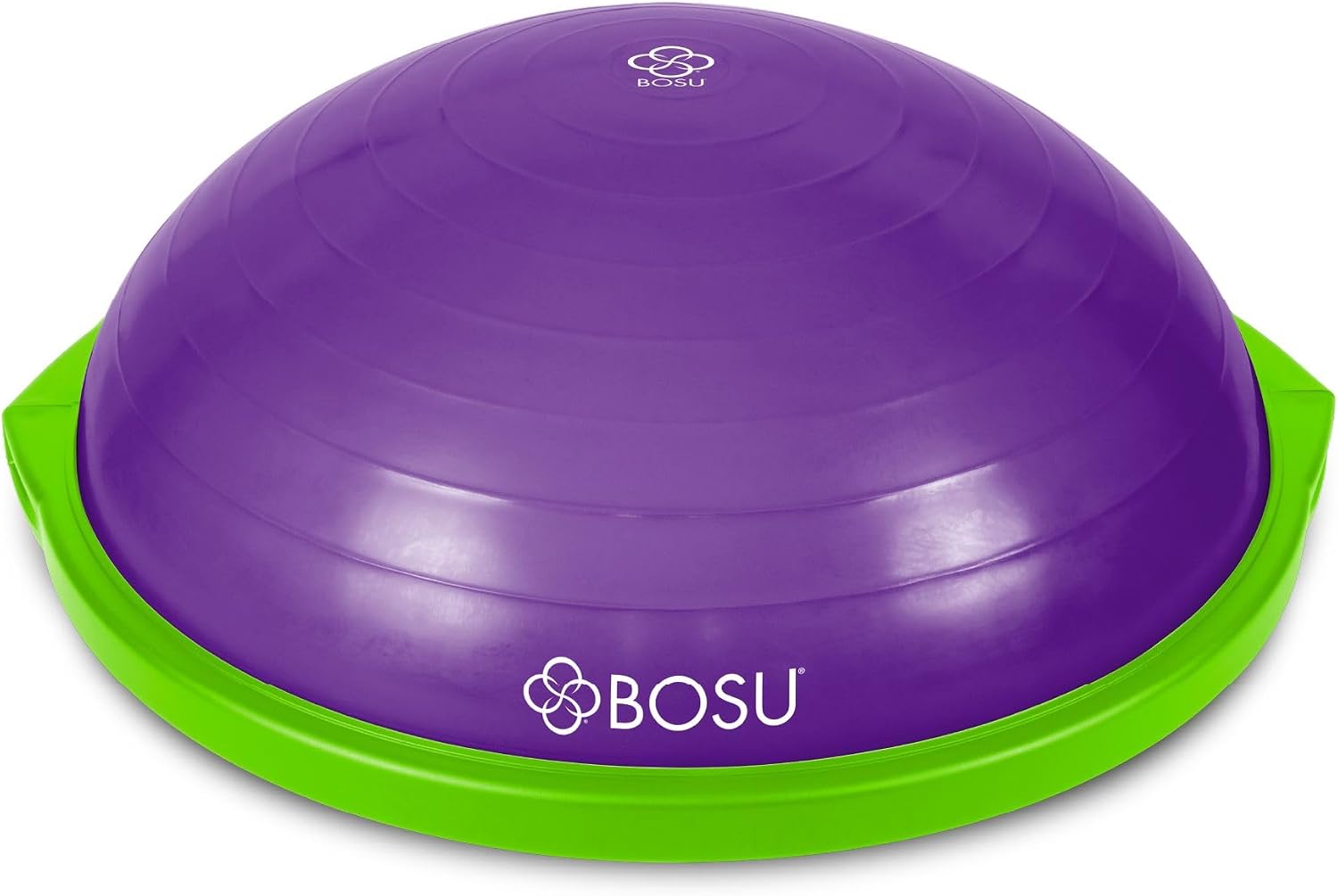 Bosu Balance Ball Exercise Trainer, Home Gym Equipment w/Guided Workouts & Pump, 26' Inflatable Fitness Platform for Strength Training, Standing, Balancing, and Core Workout