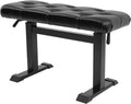 AngelcityCC Height-Adjustable Piano Bench Hydraulic Lifting Keyboard Bench with High-Density Sponges Cushion