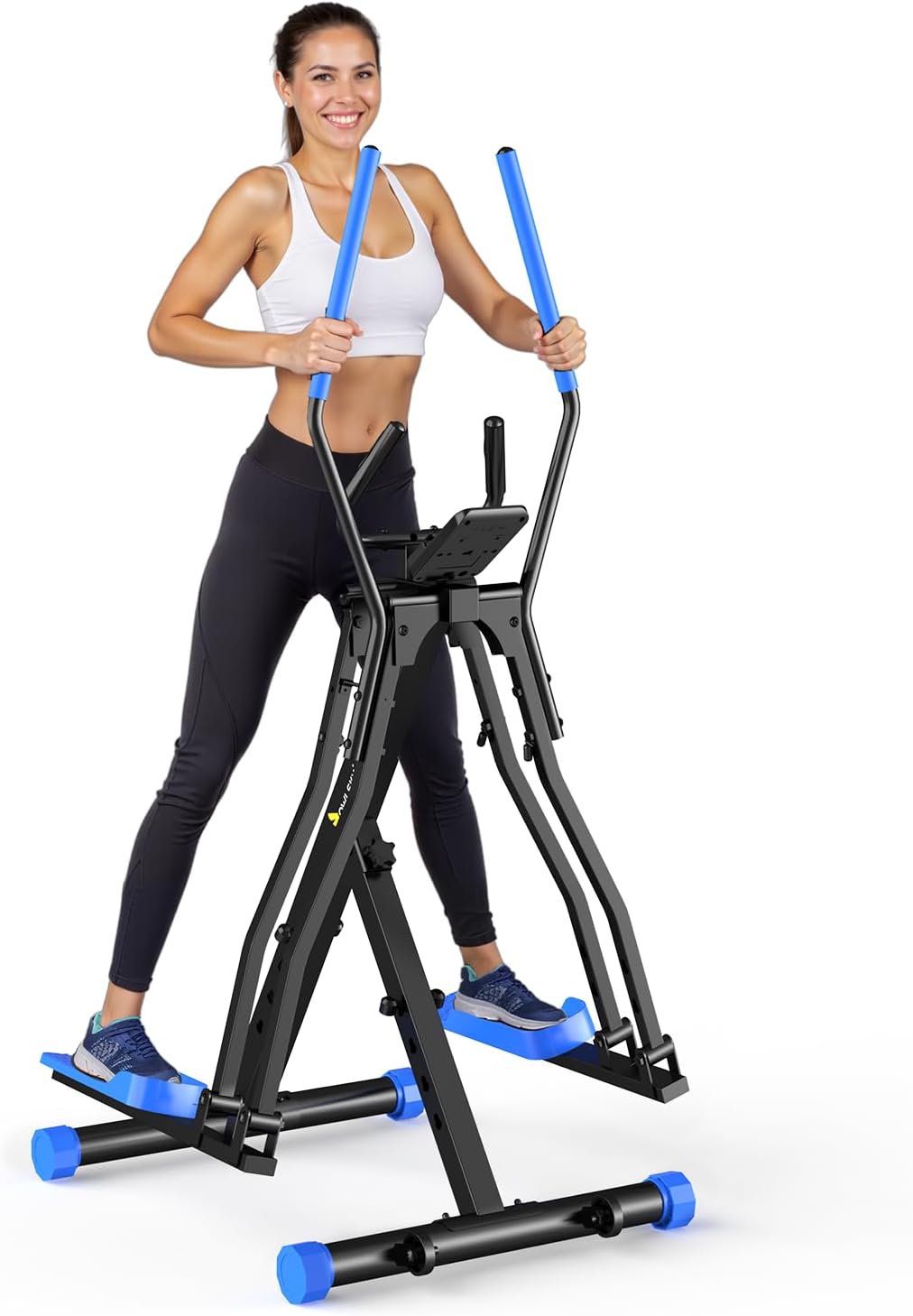OWLSKY Air Walk Elliptical Exercise Machine for Home Gym – Full-Body Cardio Cross Trainer Glide Exercise with LCD Monitor, Device Holder, Low-Impact Workout, Full Body Fitness Equipment 400LBS
