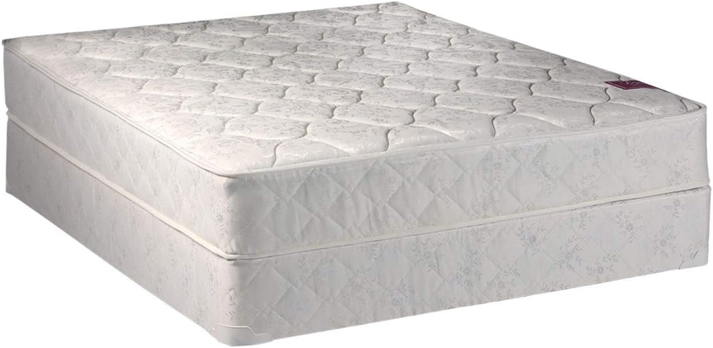 Dream Solutions USA DS USA Legacy None Flip Single-Sided King Size Mattress and Low 5' Height Box Spring Set with Metal Bed Frame - Orthopedic Type, Good for Your Back, Longlasting Comfort