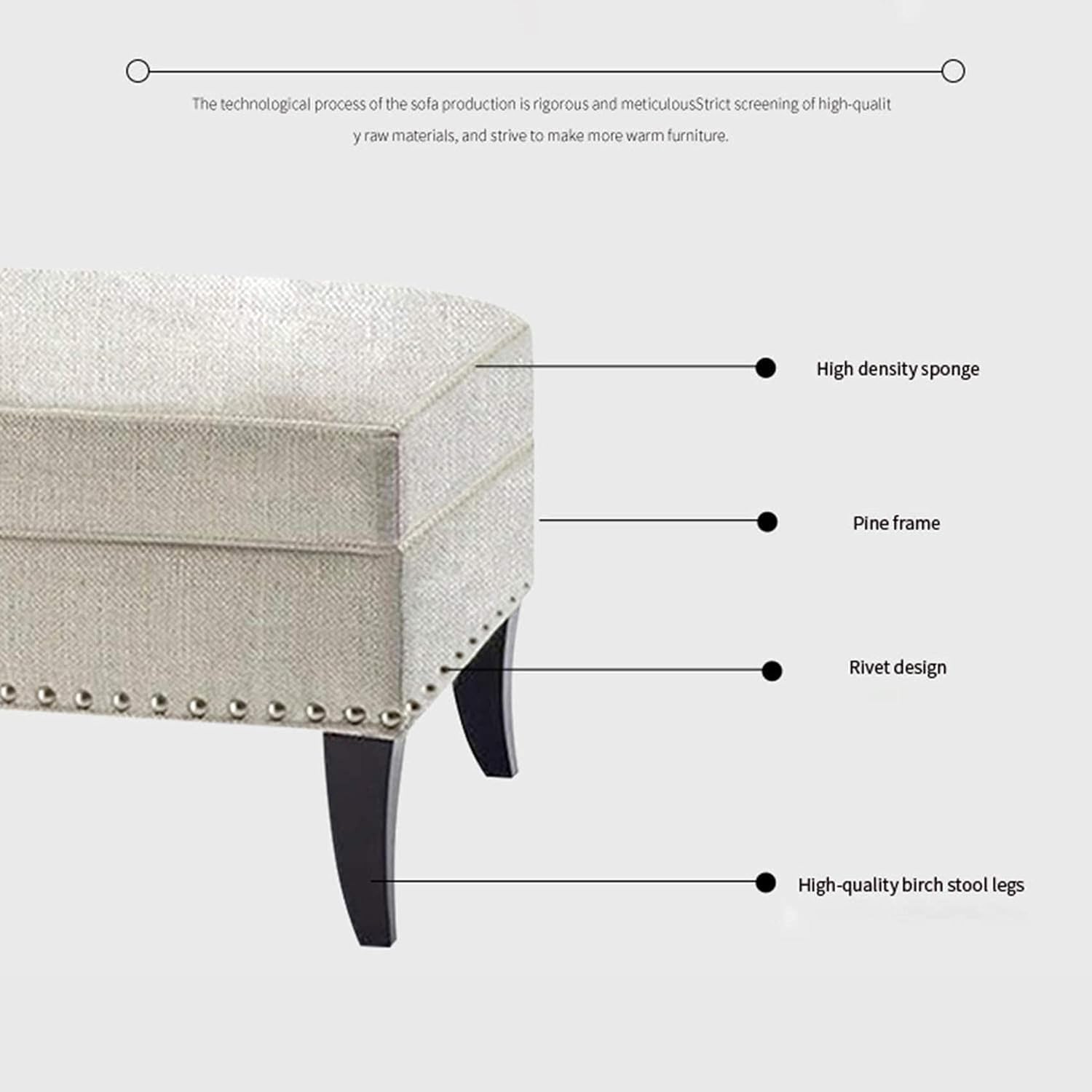 BTZHY Vanity Chair,Entryway Storage Bench PU Storage Foot Stool Shoe Bench Storage Ottomans Bed End Stool Makeup Stool Storage Stool
