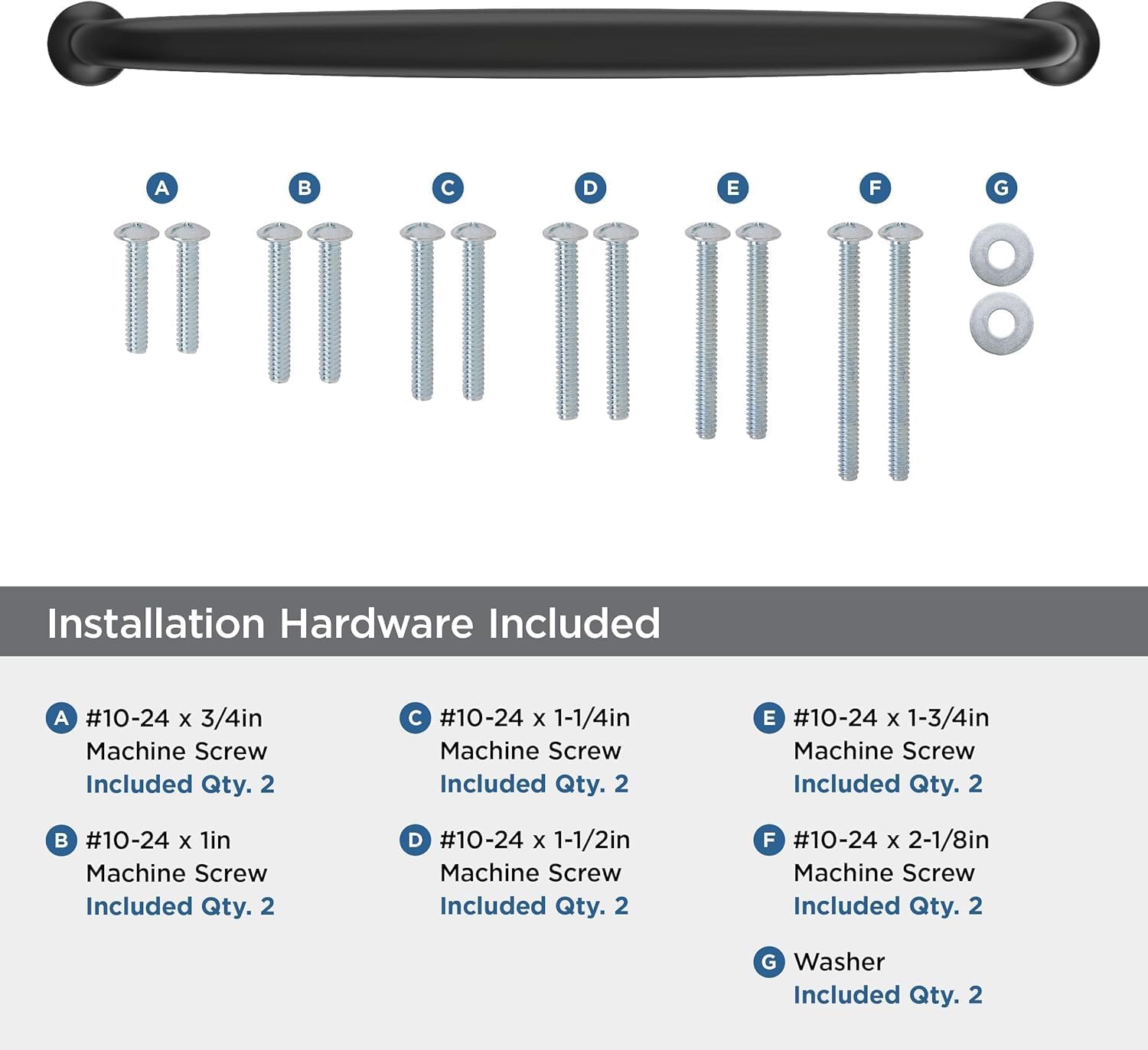 Amerock BP54055FB | Matte Black Appliance Pull | 12 inch (305 mm) Center to Center Cabinet Handle | Renown | Furniture Hardware