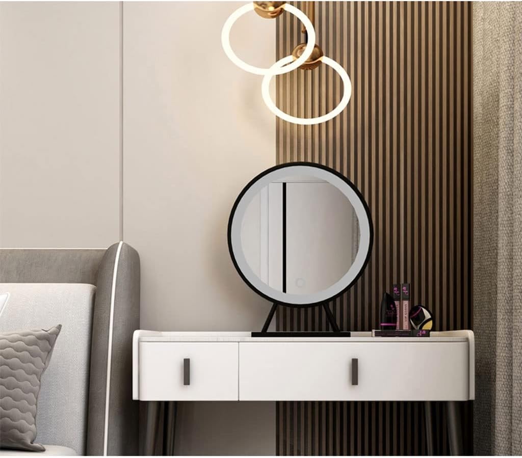 Vanity Benches Dresser Set Bedroom Storage Cabinet Makeup Table with Mirror Dressing Table Simple Vanity Table (Color : A)