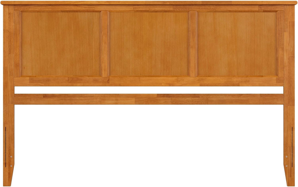 AFI, Madison King Solid Wood Panel Headboard, Light Toffee