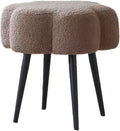 Vanity Stool, Padded Makeup Stool, Features Solid Metal Legs, Ideal for Dressing Corners, Modern Footstool, Easy Assembly(Style 2)