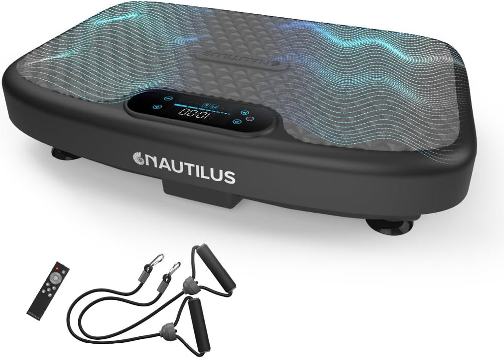 Nautilus Vibratone Pro Vibration Plate Exercise Machine for Lymphatic Drainage, Muscle Activation, Full Body Workout, Circulation, Fat Loss, Strength Training, Toning, Recovery