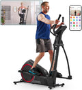 Sunny Health & Fitness Elliptical Machine with Extended Stride, Ultra Quiet 300 lbs Capacity Cross Training Cardio Fully Body Exercise for Home, Sunny Fit App Access, Optional 12' or 16' Stride Length