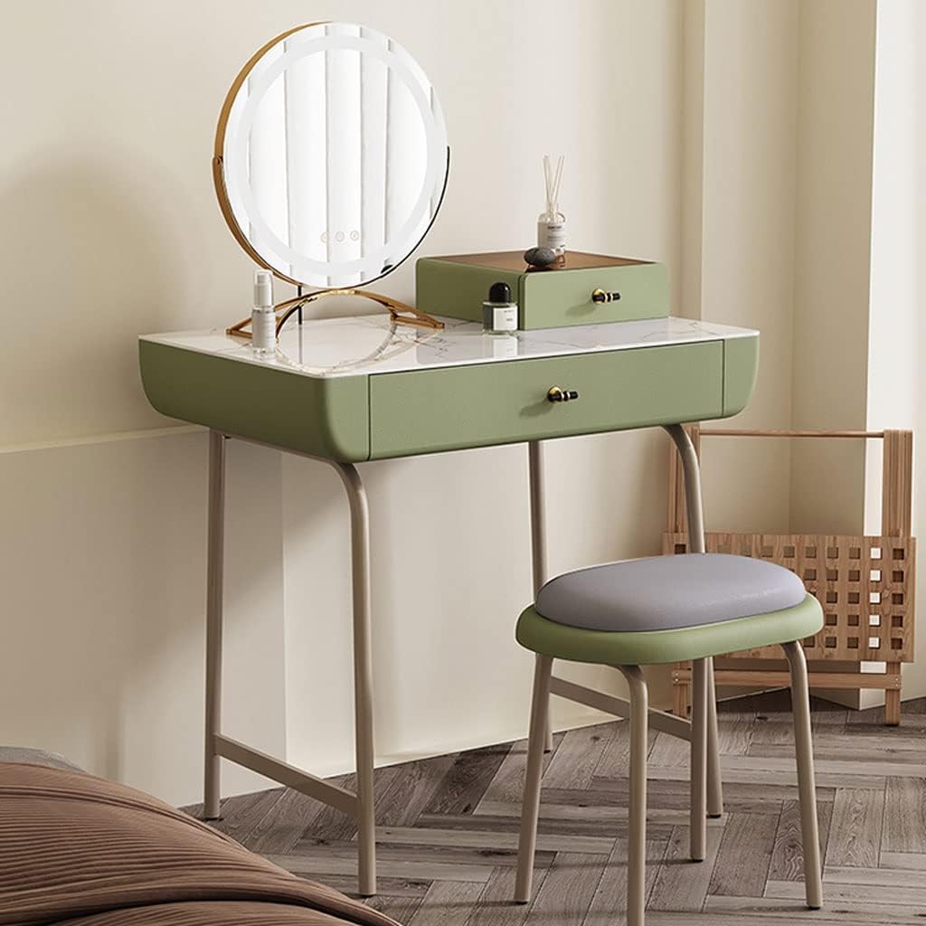 Vanity Benches Vanity Desk Set Modern Ladies Dresser Simple Dresser Multifunctional Bedroom Small Dresser with Stool (Color : A)