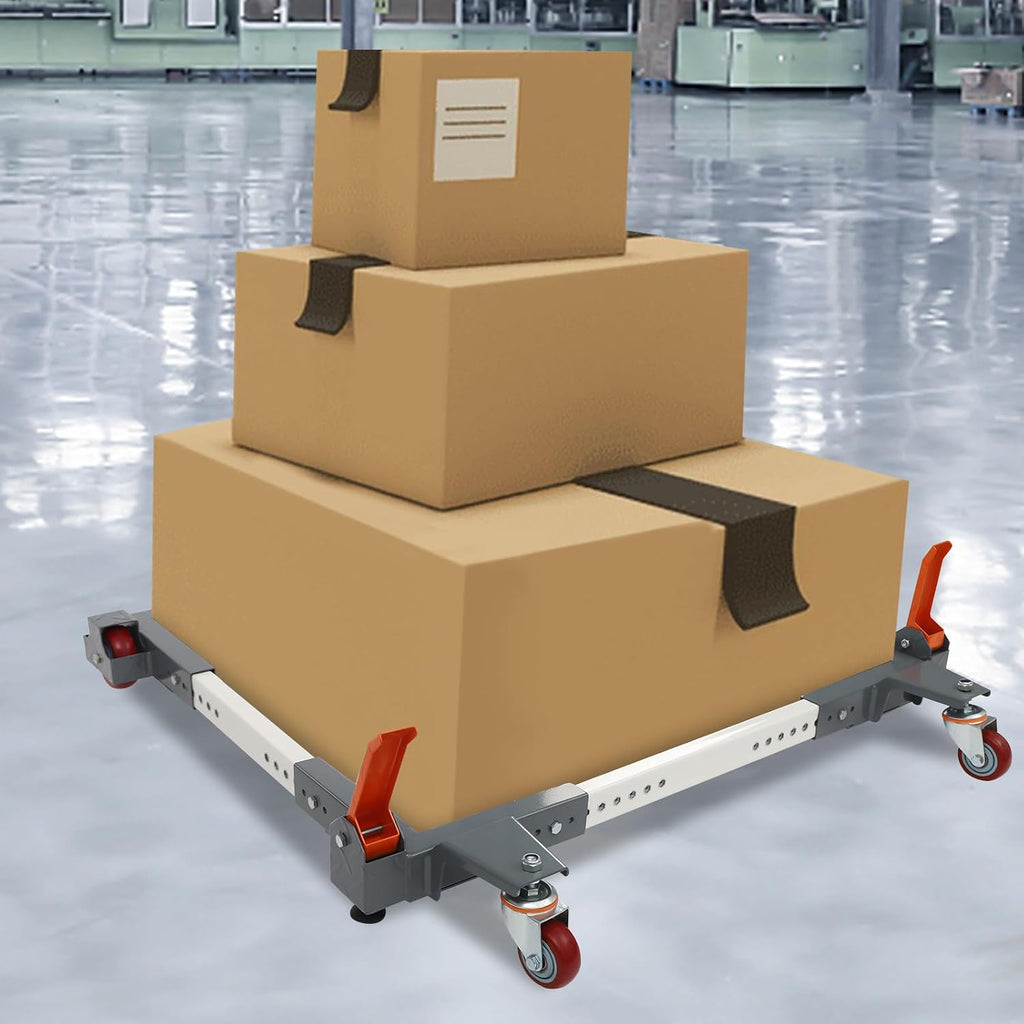Heavy Duty Universal Mobile Base, Mobile Base for Shop Equipment with Universal Wheels, Industrial Strength Universal Rolling Mobile Base Mobile Tool Base up to 1500Lbs, 35.75 * 27.52 * 5.87In