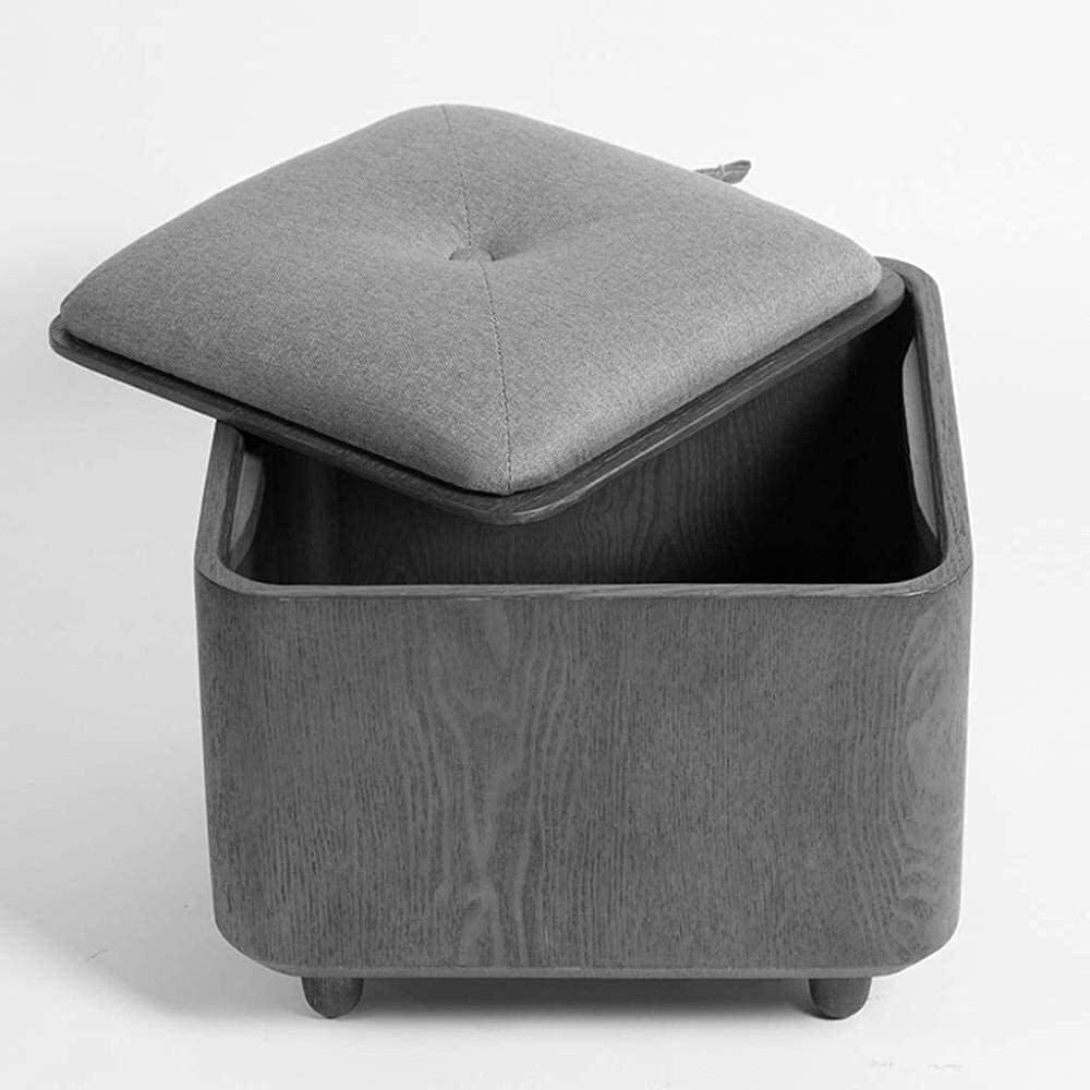 BTZHY Vanity Chair,Foot Stool Ottoman Footrest Storage Benches Shoe Storage Bench Footstools Black Locker Storage Sundries Storage Stool Box Osman Pouffe Makeup Chair Sofa Stool Rest Stool for Living