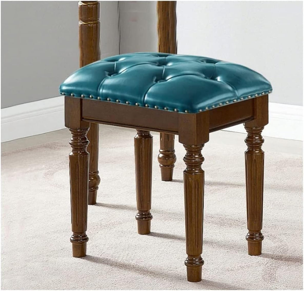 BTZHY Vanity Chair,Leather Vanity Benches Footstools, Piano Stool, Makeup Seat, Garden Stools, Dressing Stools, Living Room and Bedroom Desk Stools