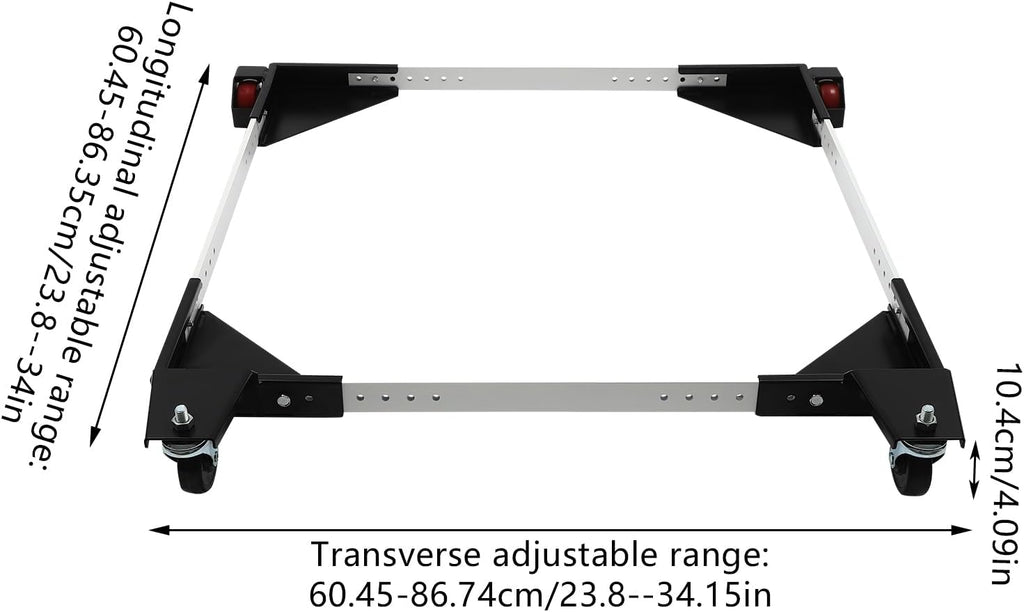 Adjustable Mobile Base,Universal Mobile Base Capacity of 1200 LB, Move Your Heavy Tools and Equipment Around Your Shop with Ease and Stability