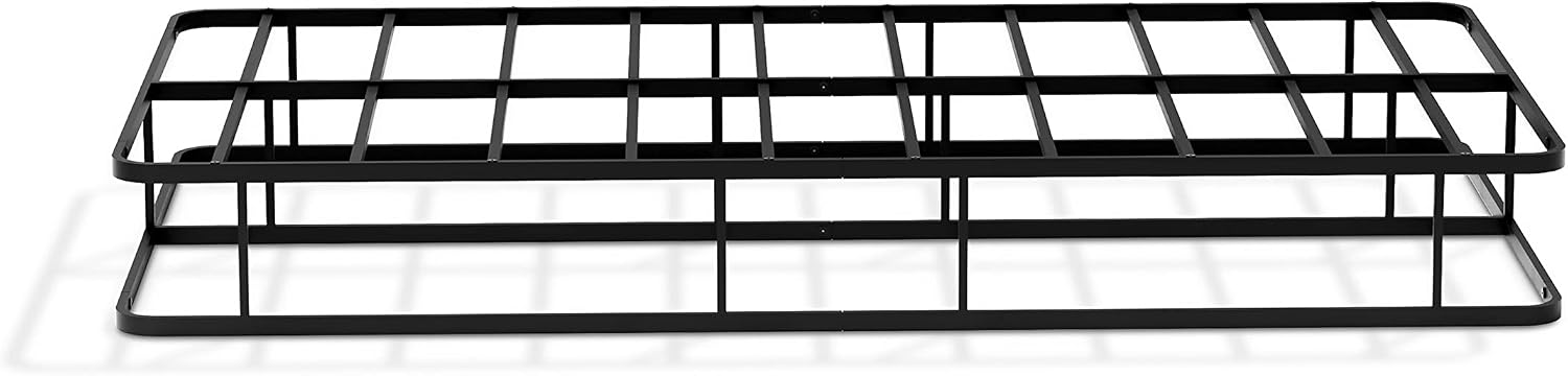 East West Furniture Dothan Traditional Metal Twin Bed Frame in Black