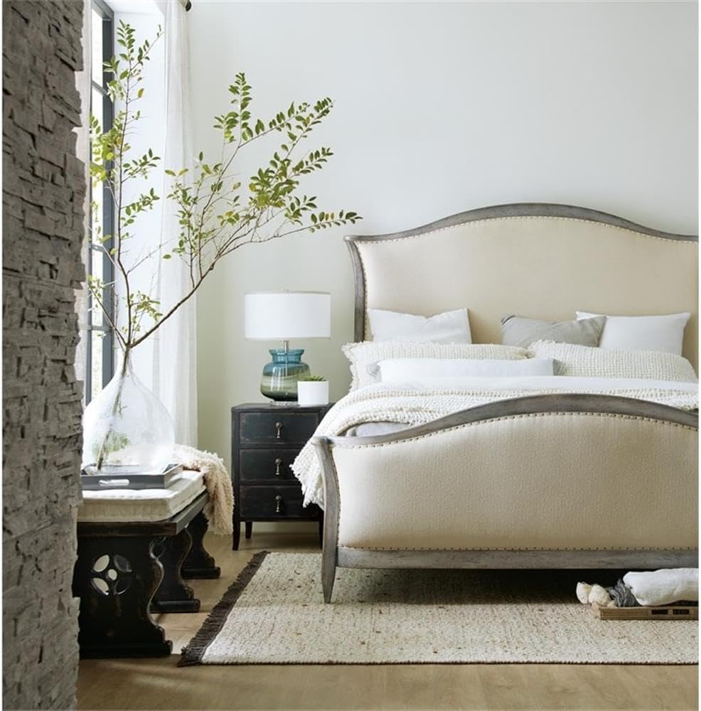 Hooker Furniture Ciao Bella Cal King Upholstered Bed- Speckled Gray
