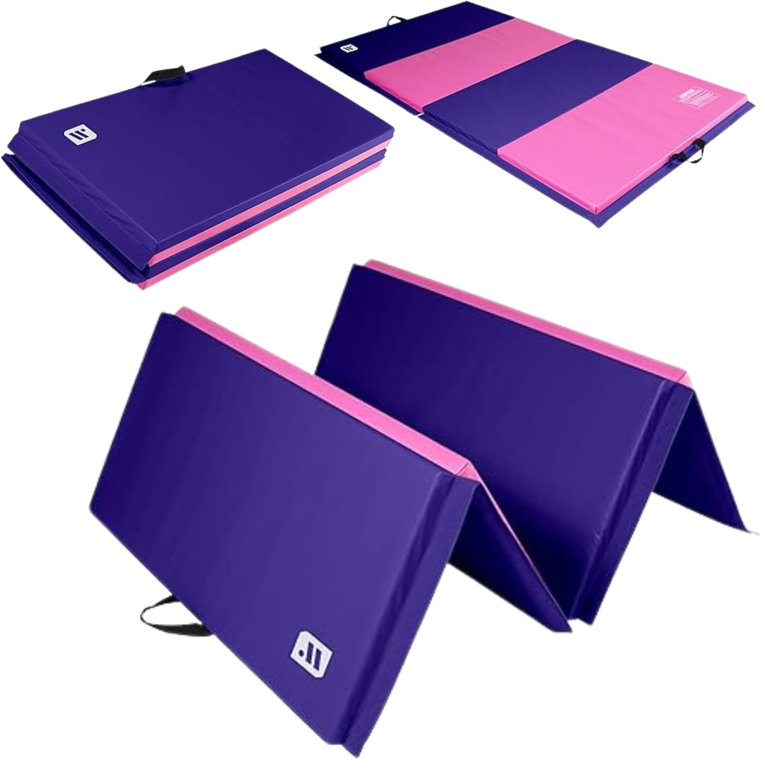 We Sell Mats - 4 ft x 8 ft x 2 in Premium Personal Fitness & Exercise Mat for Home Workout - Lightweight and Folds for Carrying – All Purpose Home Gym Mat – Thick Mat for Yoga, Pilates, Stretches