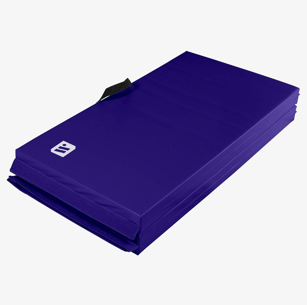 We Sell Mats - 4 ft x 8 ft x 2 in Premium Personal Fitness & Exercise Mat for Home Workout - Lightweight and Folds for Carrying – All Purpose Home Gym Mat – Thick Mat for Yoga, Pilates, Stretches