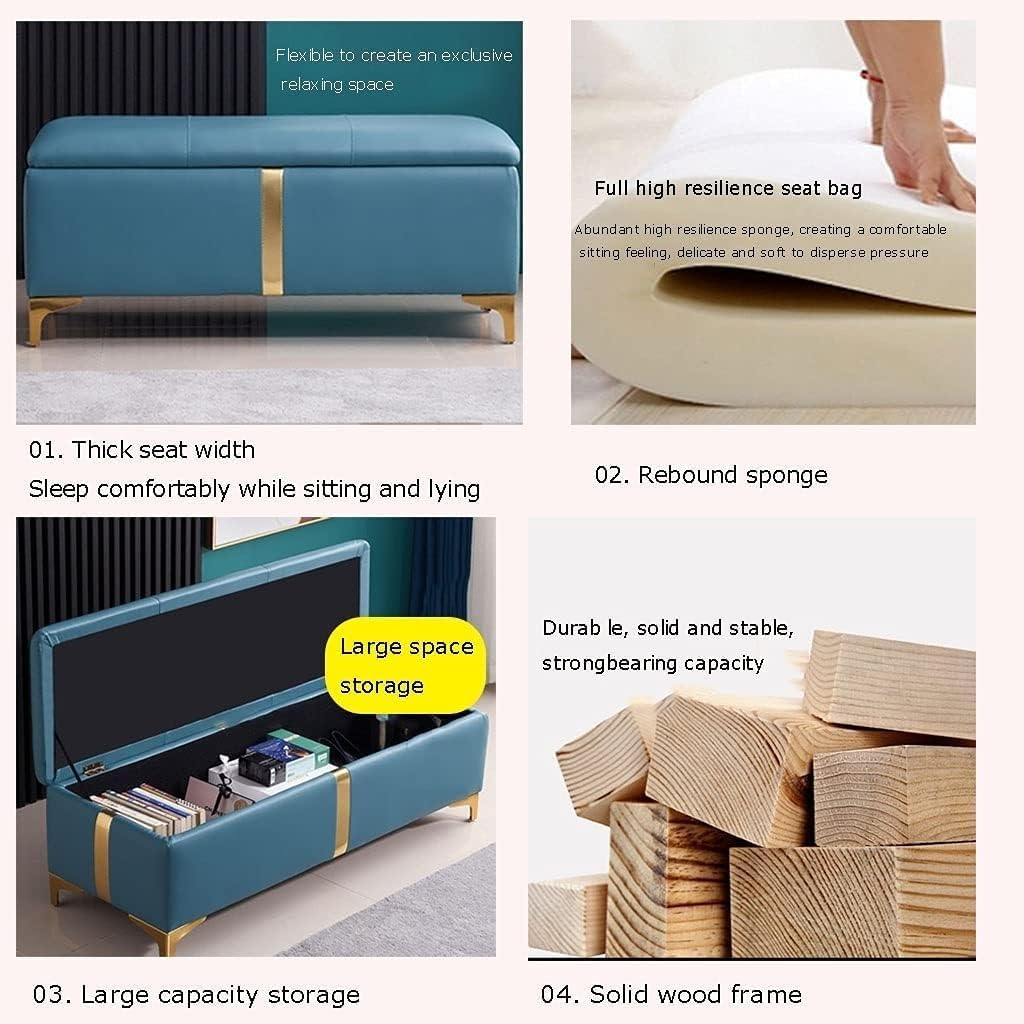 BTZHY Vanity Chair,Ottoman Bench Shoe Bench Solid Wood Nordic Bench Sofa Bench Bed End Stool Makeup Bench Long Chair Soft Sofa Bedroom Bed End Stool Foot Rest Stool/Seat