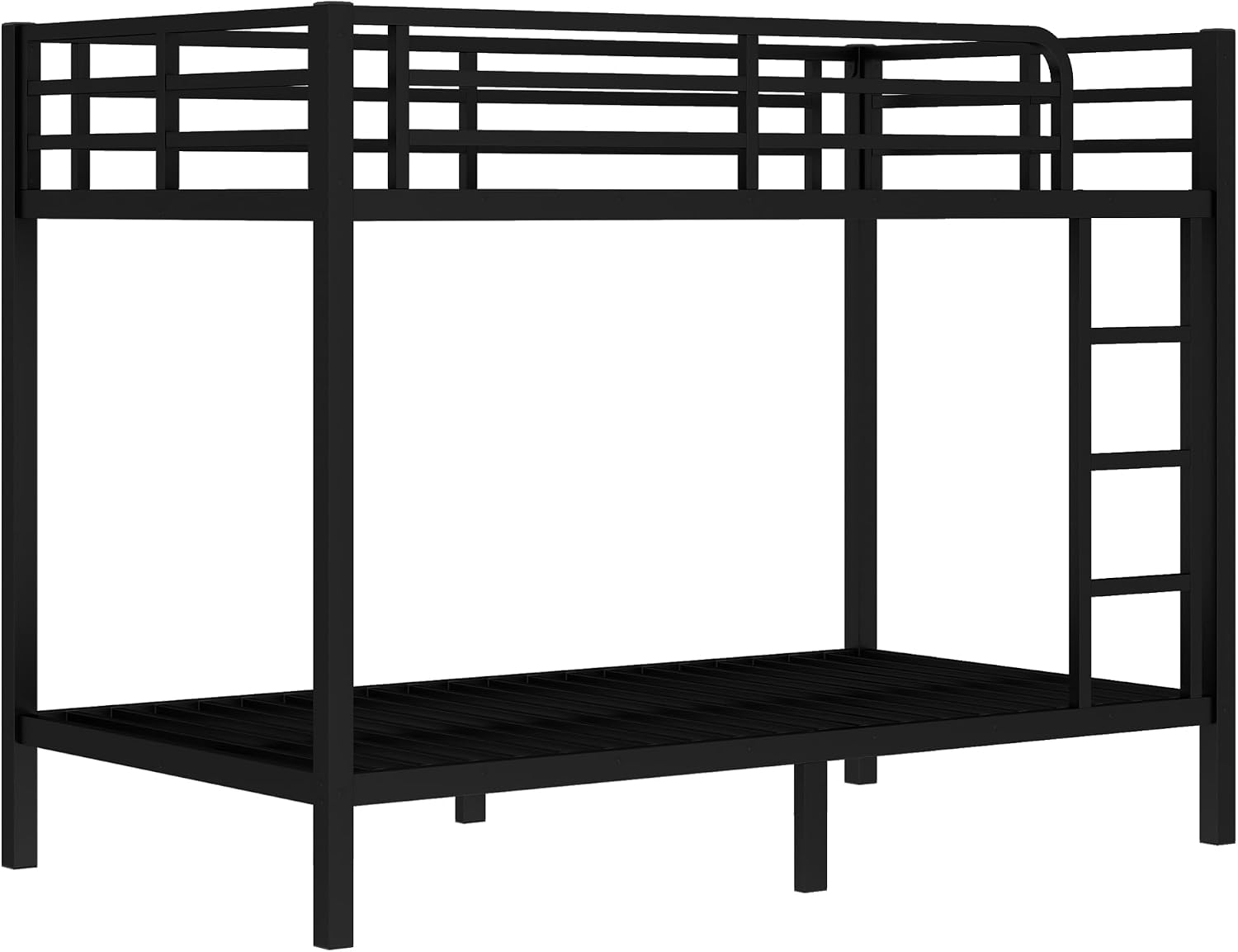 Bellemave Twin XL Over Twin XL Bunk Beds, Heavy Duty Metal Bunk Bed Frame for Kids, Adults, Black