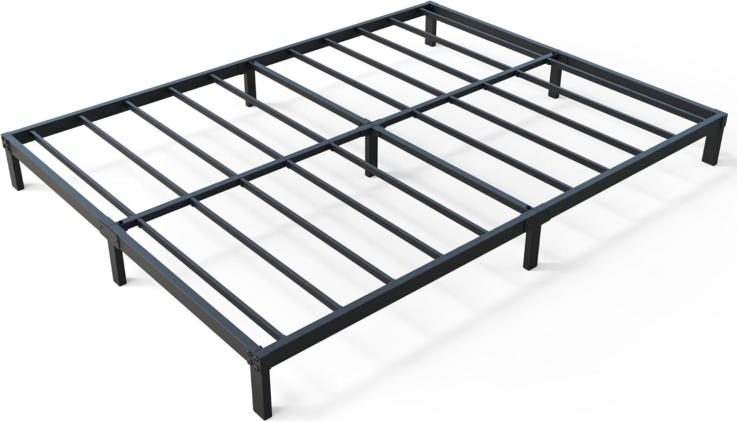 YUSENHEEI 8 Inch King Size Bed Frame, Heavy Duty Metal Platform Bed Frame No Box Spring Needed, Noise Free, Easy Assembly, Black