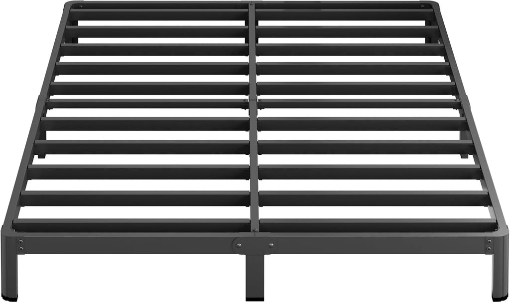 Yicensen 9 Inch California King Bed Frames with Rounded Corner Legs, Heavy Duty Cal King Metal Platform Bed Frame No Box Spring Needed, Easy Assembly, Noise Free, Black