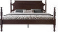 Solid Wood King Size Platform Bed Frame with Headboard & Footboard, 12 Strong Slats Base, Metal Legs, No Box Spring Needed, Easy Assembly, Anti-Noise & Slip-Free, Dark Roast Oak Finish, ROK-32