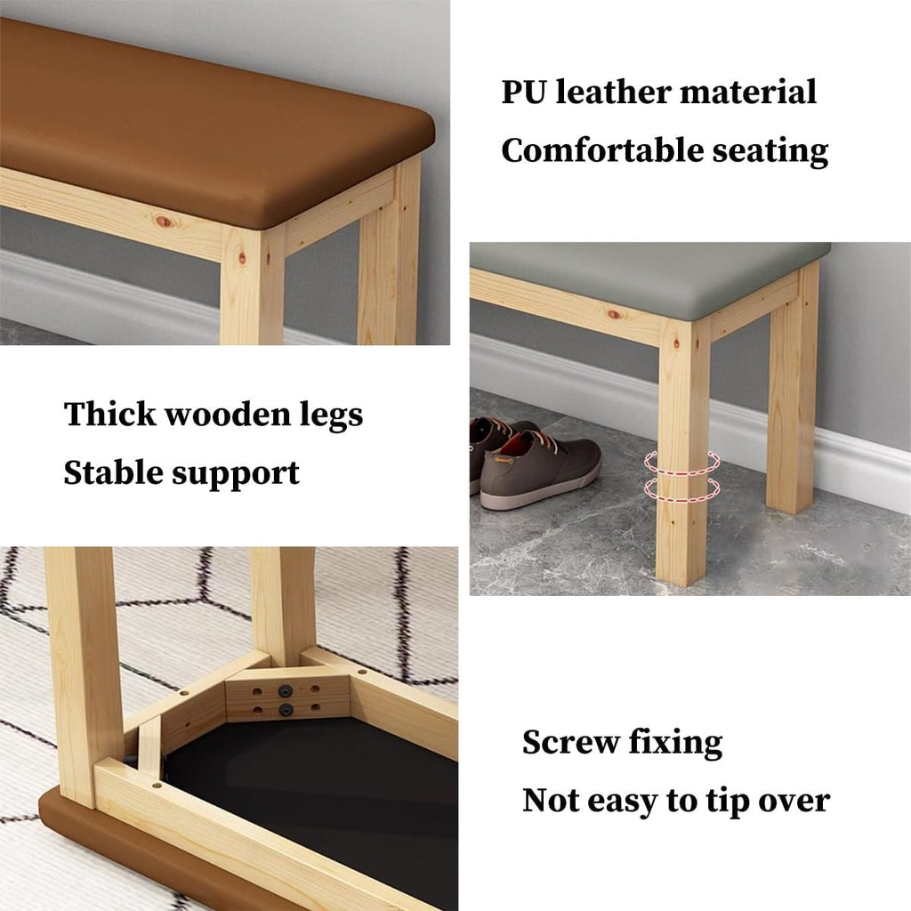 BTZHY Vanity Chair,Rectangular ns Bench, Foot Stool for Living Room, Vanity Chair for Makeup Room, Upholstered n Foot Rest for Modern Bedrooms, and Corridors