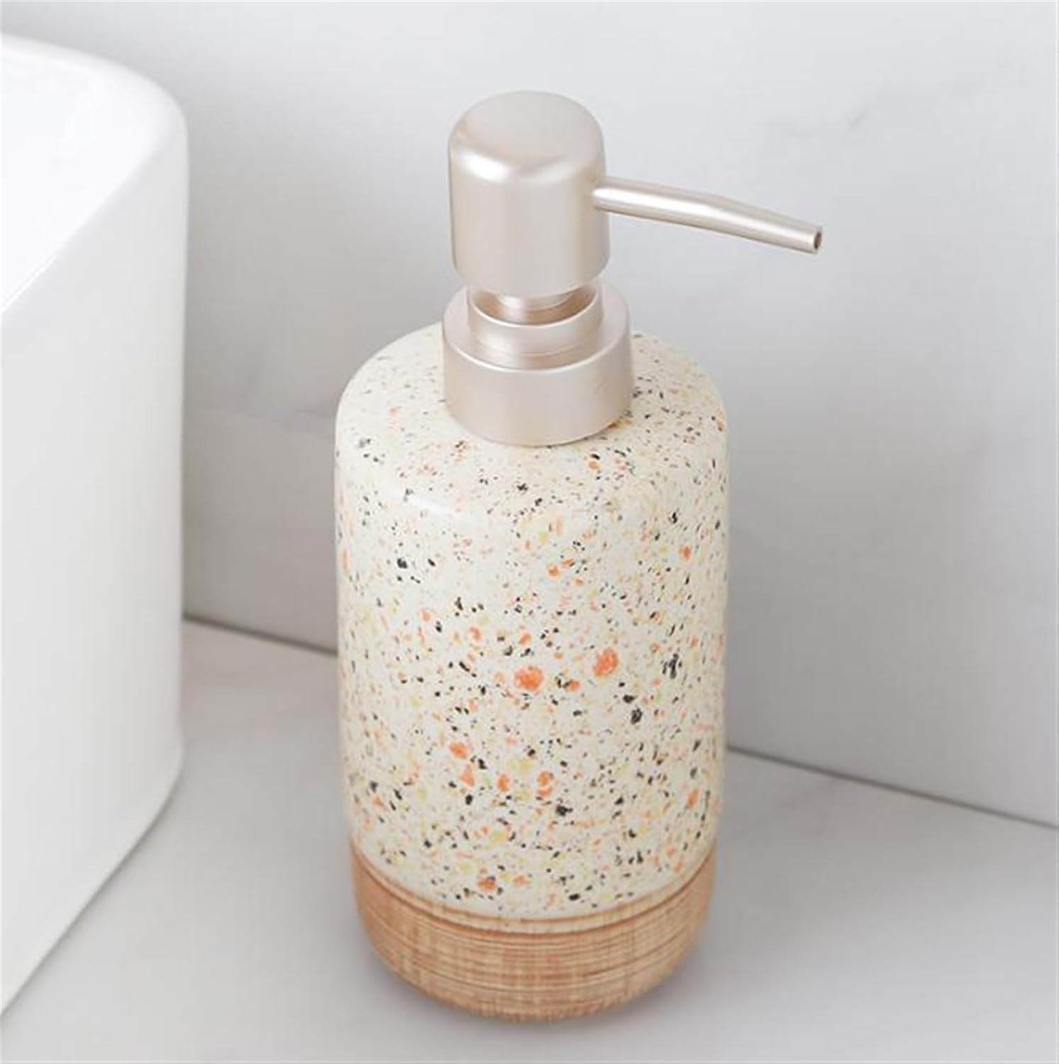 Vanity Bathroom Decor, European Ceramic Bathroom Accessories Set Decoration Cup Toothbrush Holder Tray Soap Box Housewarming Gift
