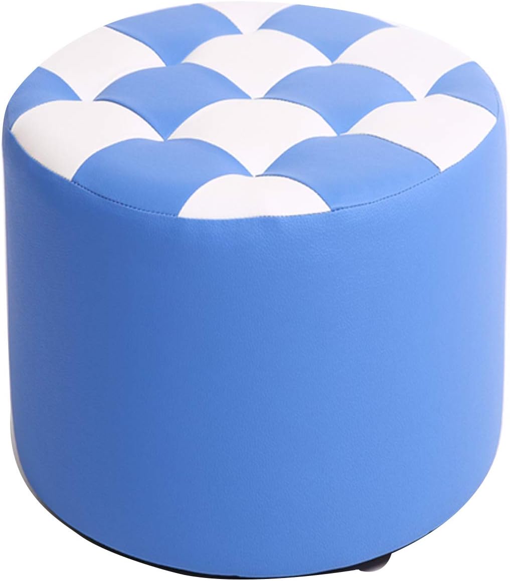 BTZHY Vanity Chair,Makeup Dressing Stool,Round Upholstered Footstool,Shoe Bench Vanity Stool Cushioned Chair Piano Seat n Functional Stool Sofa Stool