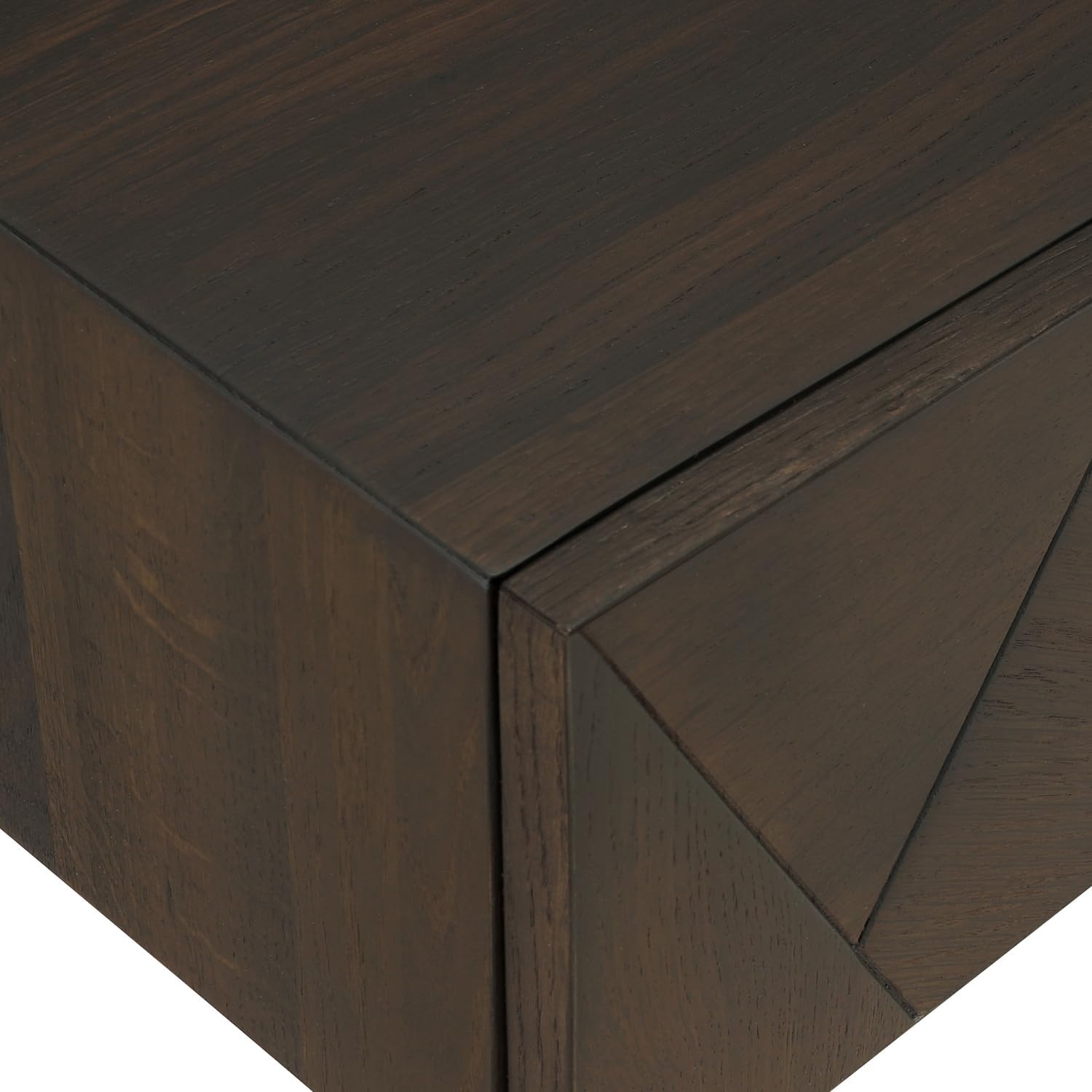 HomeStock King Size Bed Frame Set Oak WoodFaux Leather Bedroom Furniture