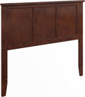 AFI, Madison Full Solid Wood Panel Headboard, Walnut