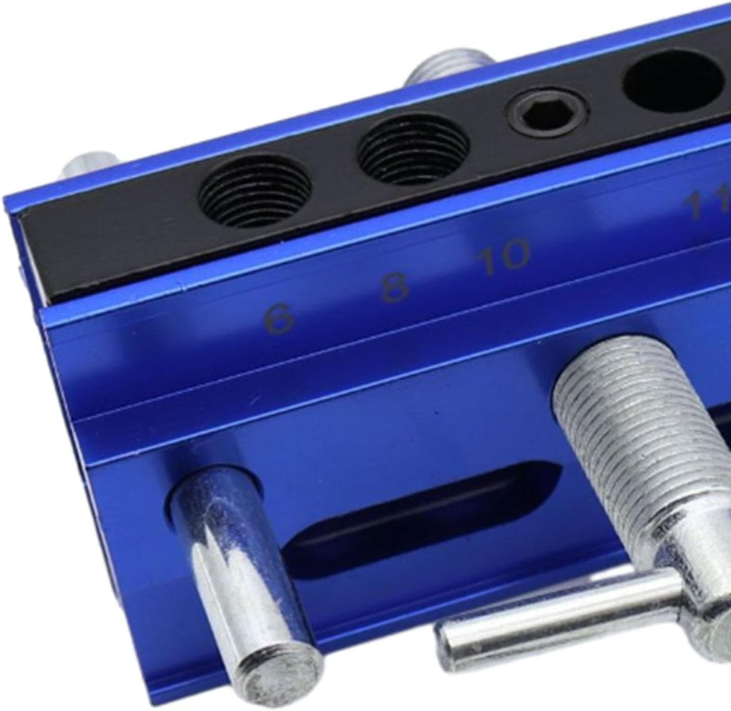 Centering Doweling Jig Kits Drill Jig for Straight Holes Biscuit Joiner Set with 6 Drill Guide Bushings Adjustable