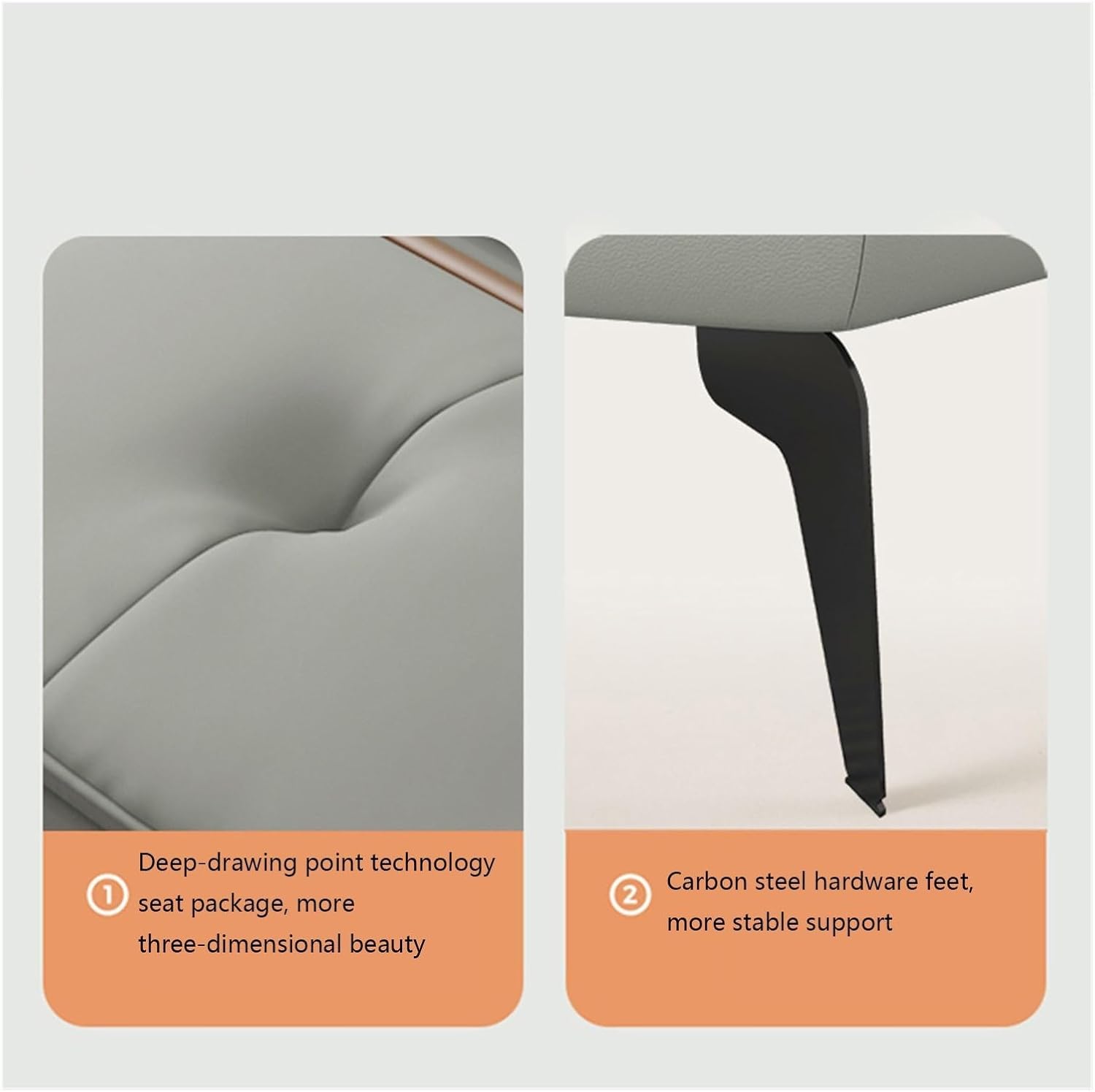 Bedroom End of Bed Bench Upholstered Bedroom Bench Leather Foot Stool Entrance Bench For Dining Room Living Room Bedroom End of Bed Ottoman Foot Rest Couch Long Bench ( Color : Gray , Size : 160*50*38